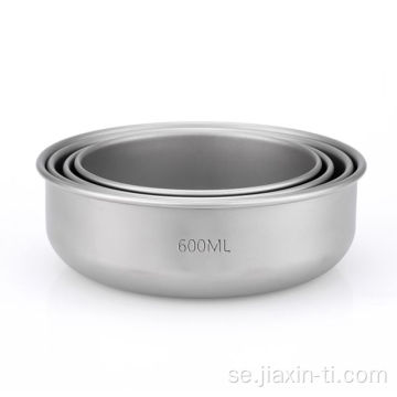 Titanium 7-delad skål Set Ultralätt matbehållare Köksredskap